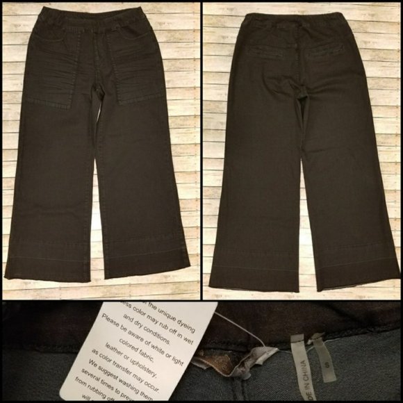 Soft Surroundings Elastic Waist Gaucho Pants - Picture 2 of 5